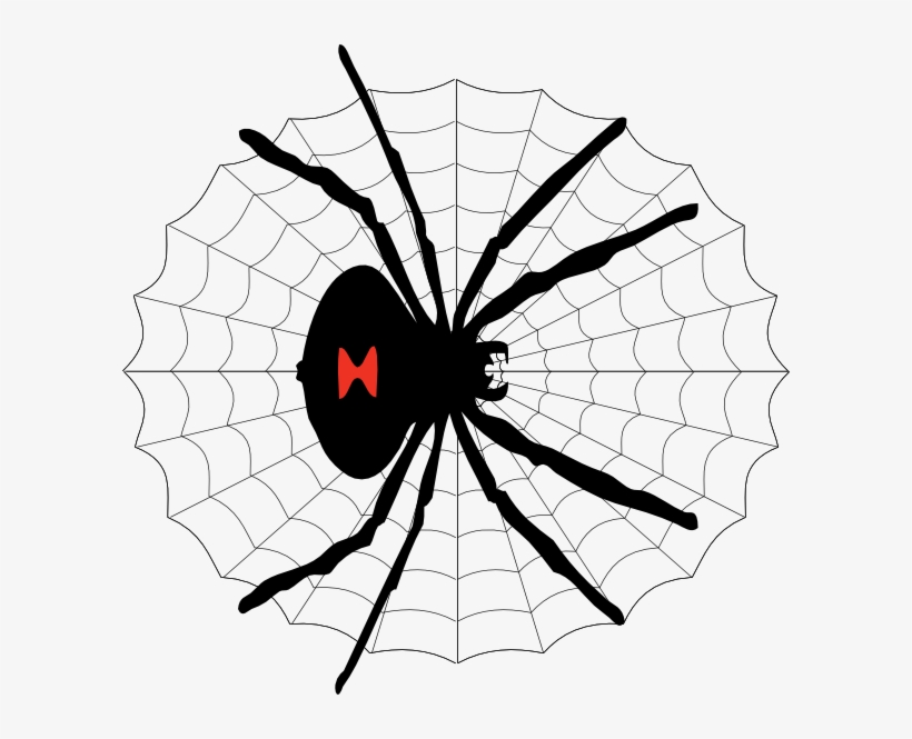 Black Widow Clip Art - Black Widow Cartoon Web, transparent png download