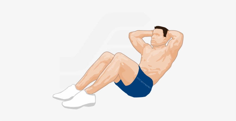 Abs Exercise Png Free Download - Aahper Test Flexed Leg Sit Up, transparent png download