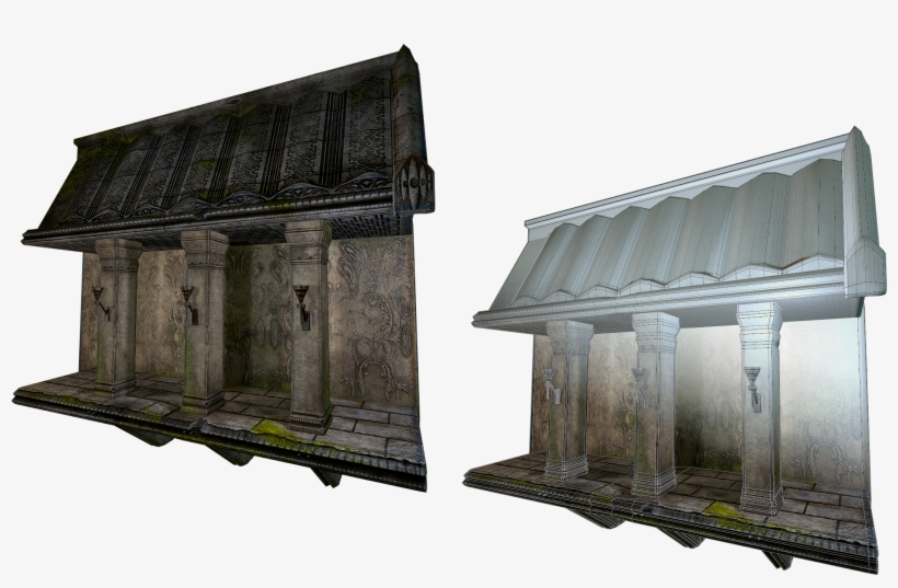 Largetorch - Dragonmacro - Fulltemple - 3d Portfolio55 - Roof, transparent png download