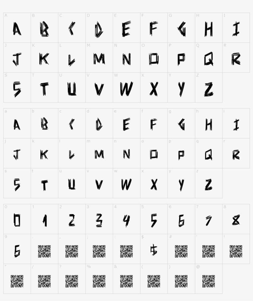 Font Characters - Usaf Font, transparent png download