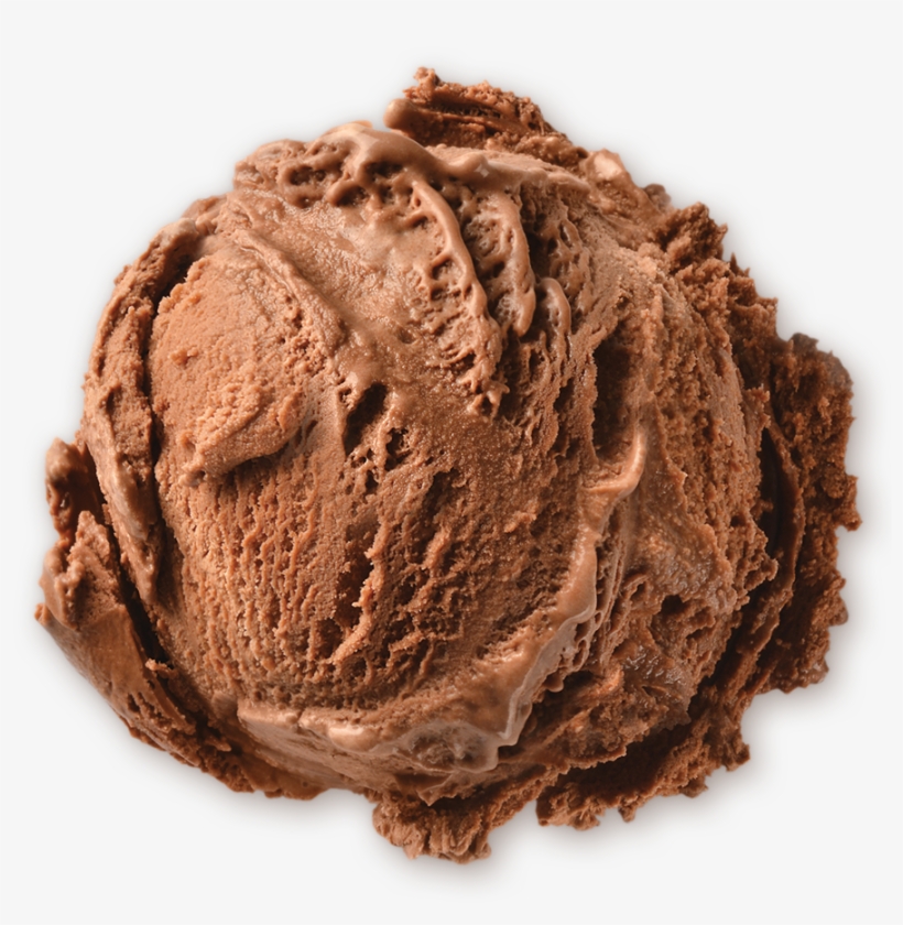 Homemade Brand Chocolate Ice Cream Scoop Ice Cream PNG Image