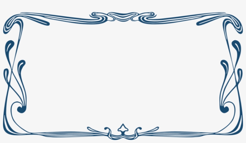 Free Png Text Box Frame Png Images Transparent - Frame Art Nouveau, transparent png download