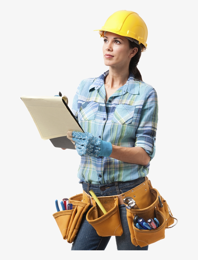 Woman-worker - Construction Woman Png, transparent png download