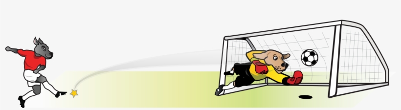 This Free Icons Png Design Of Soccer Dog Striker Kicking, transparent png download
