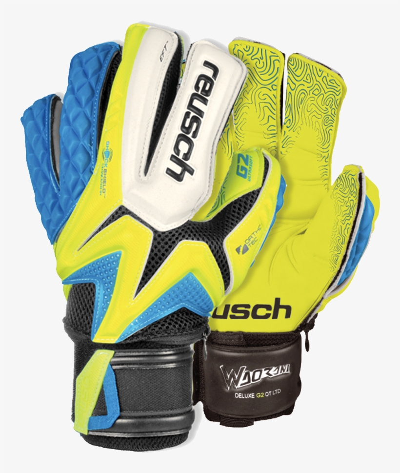 Reusch Waorani Deluxe G2 Ortho Tec Gk Gloves (blue/orange), transparent png download