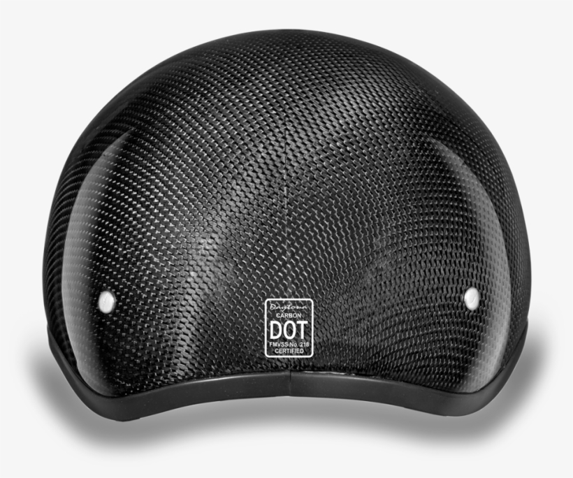 D.o.t. Daytona Skull Cap W/o Visor- Grey Carbon Fiber, transparent png download