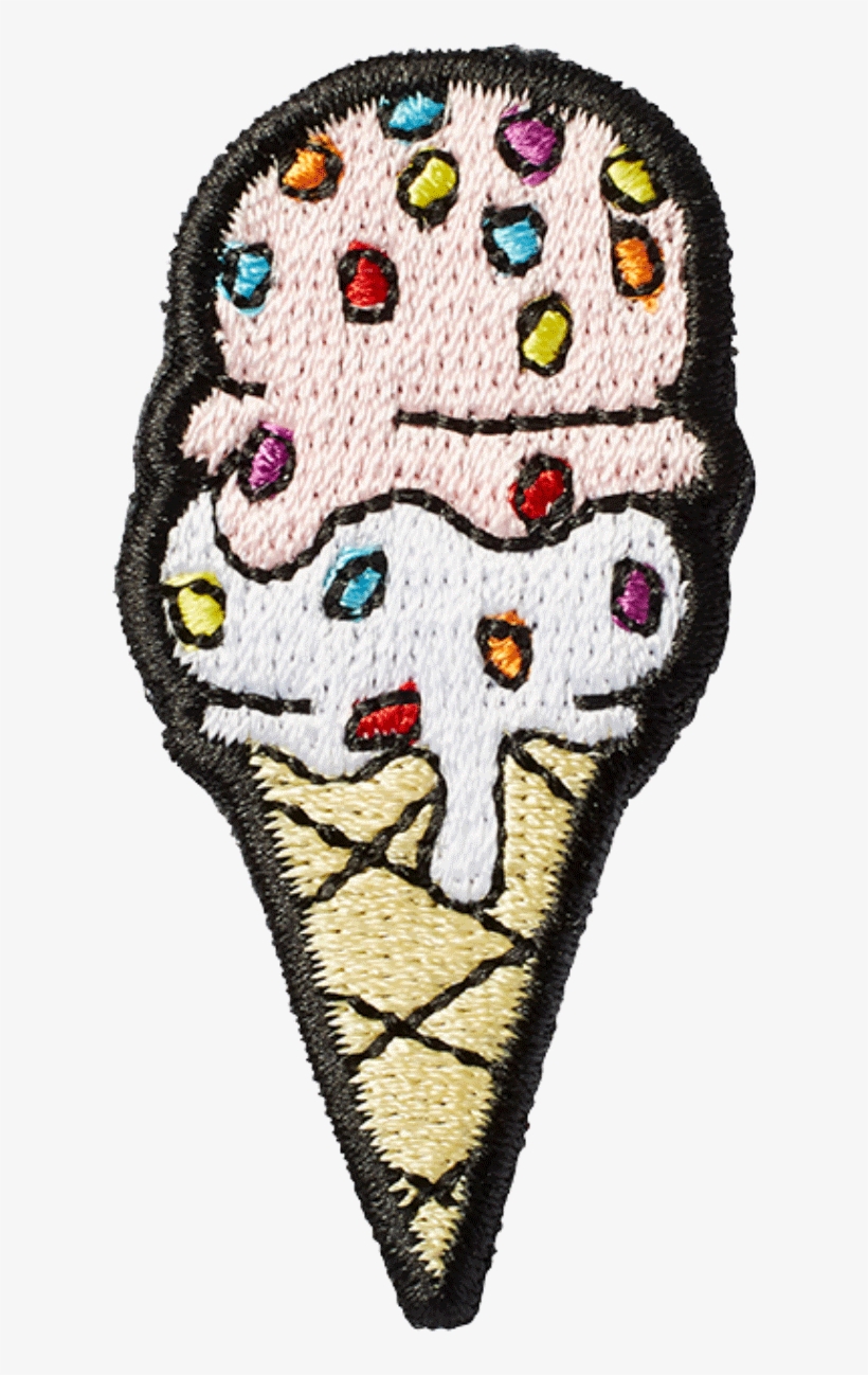 Ice Cream Scoop Sticker Patch - Stoney Clover Lane Embroidered Ice Cream Sticker Patch, transparent png download
