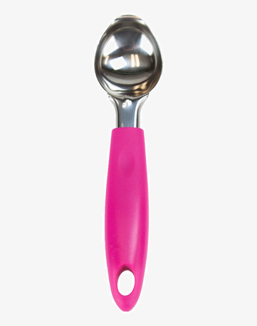 Stainless Steel Ice Cream Scoop With Ergonomic Handle - Brybelly Stainless Steel Ice Cream Scoop With Ergonomic, transparent png download
