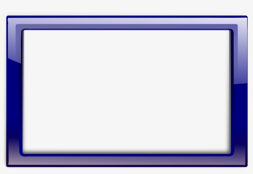 Picture Frames Borders And Frames Glass Blue Color, transparent png download
