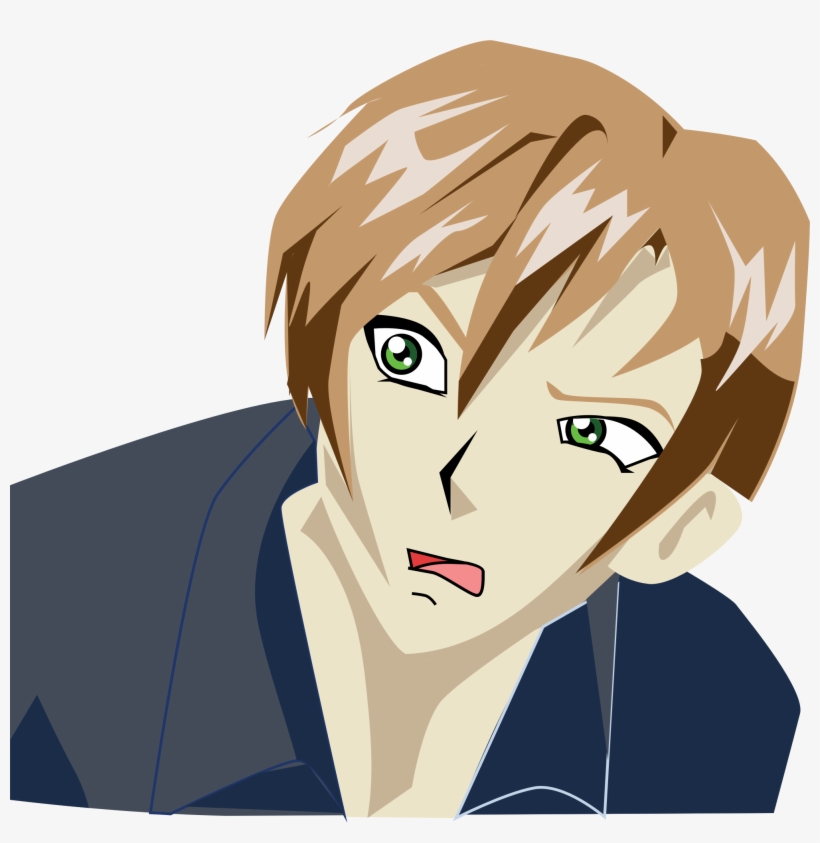 This Free Icons Png Design Of Confused Anime Boy, transparent png download