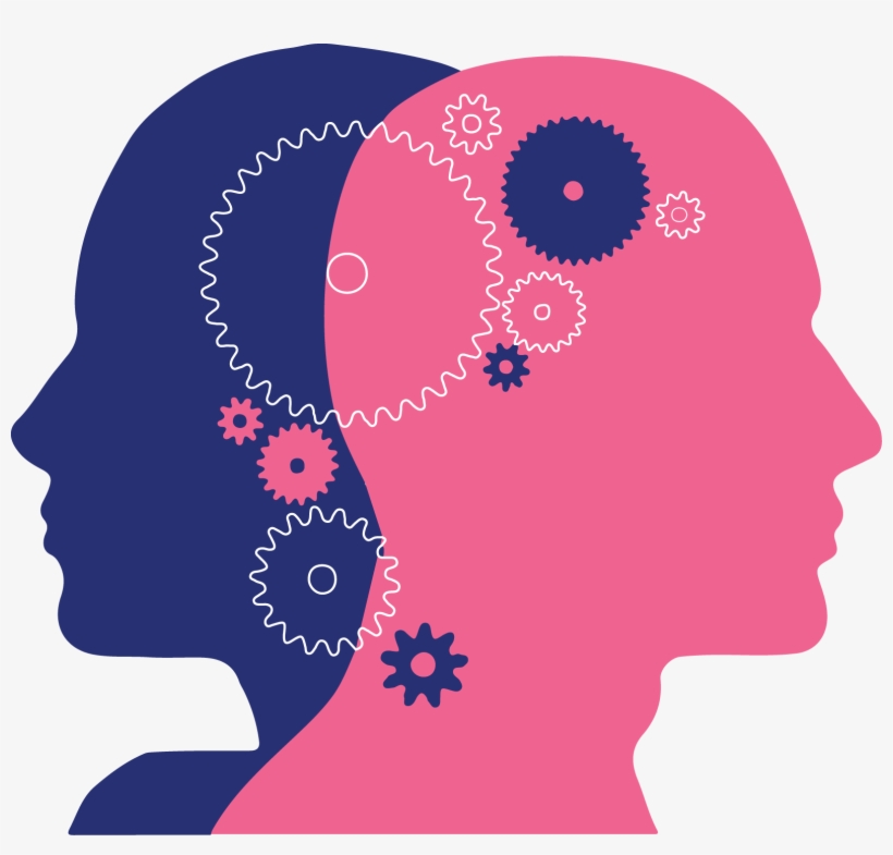 Two Heads Interconnected Working Together, transparent png download