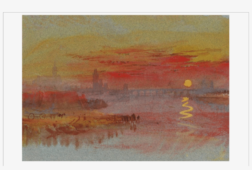 In The Nineteenth Century, Painters Like Turner Effectively - William Turner The Scarlet Sunset, transparent png download