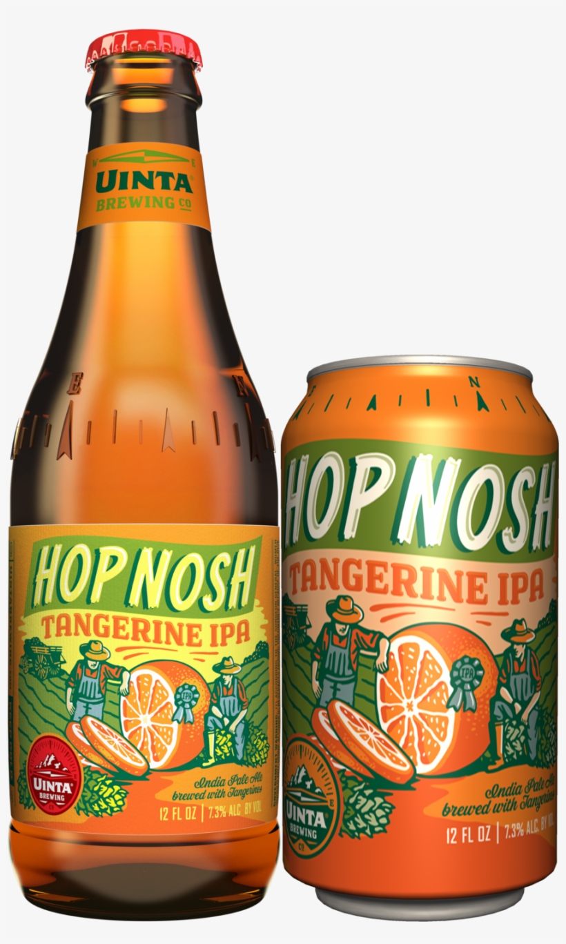 Hop Nosh Tangerine Bottle - Uinta Golden Spike Hefe 12pk 12oz Btls, transparent png download