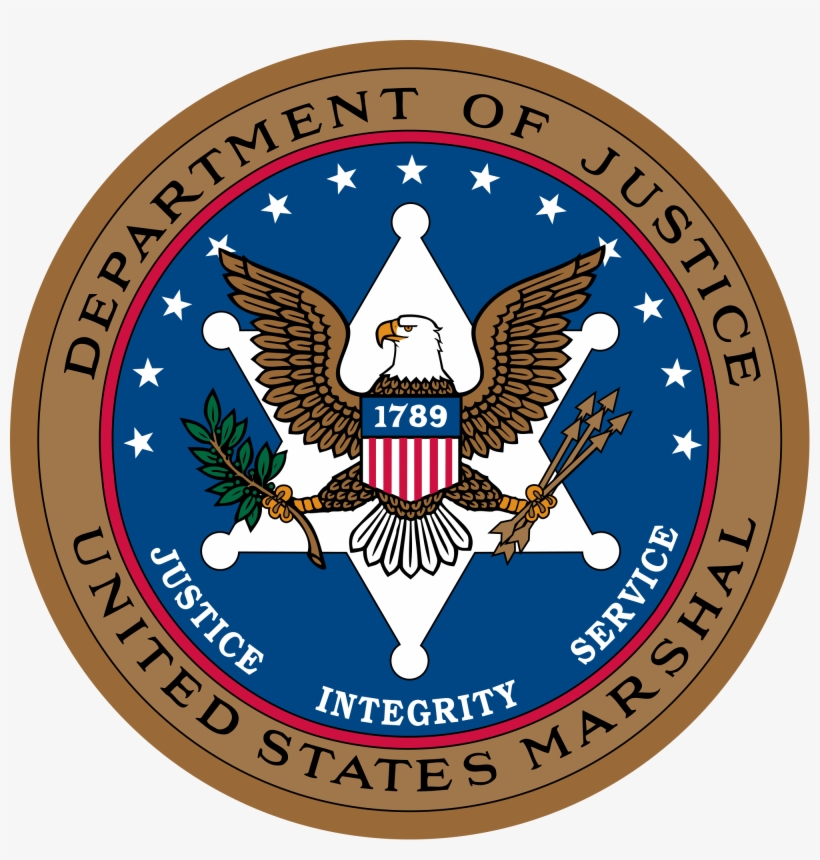 Seal Of The United States Marshals Service - United State Department Justice, transparent png download