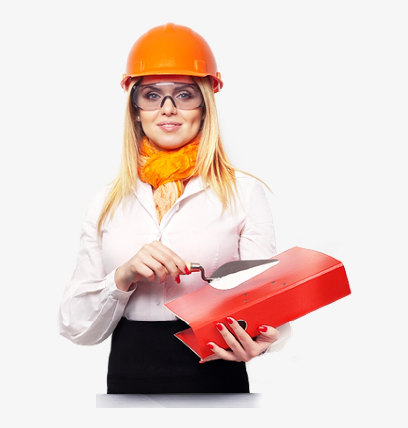 Industrial Worker Png Free Download - Female Worker Png, transparent png download