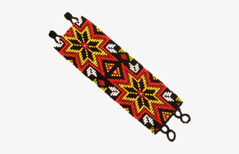 Huichol Indian Beaded Bracelet, transparent png download