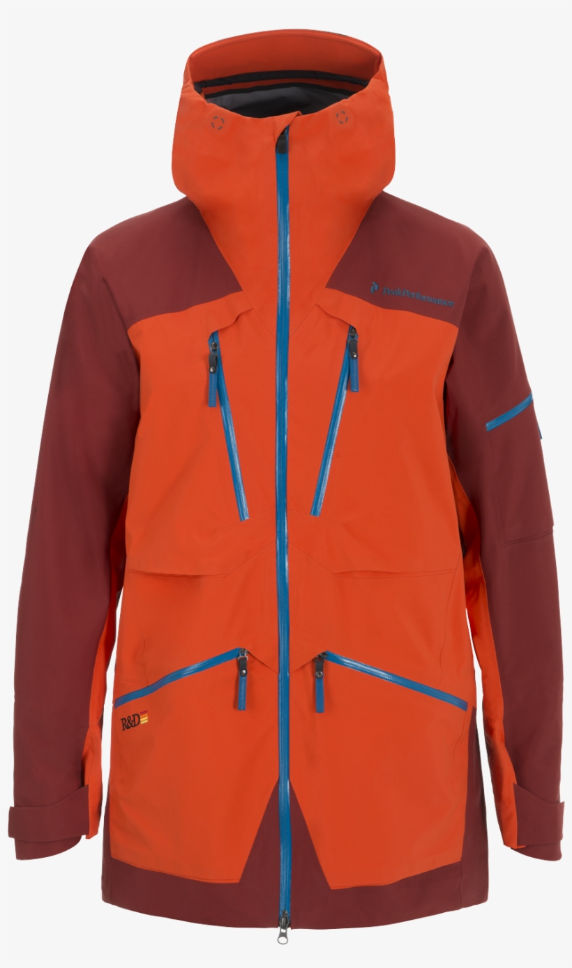 Men's Heli Vertical Jacket Flame Red, transparent png download