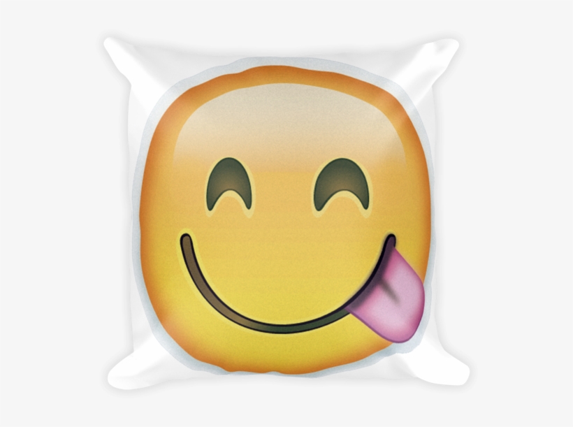 Emoji Pillow Face Savouring Delicious Food Just Emoji, transparent png download