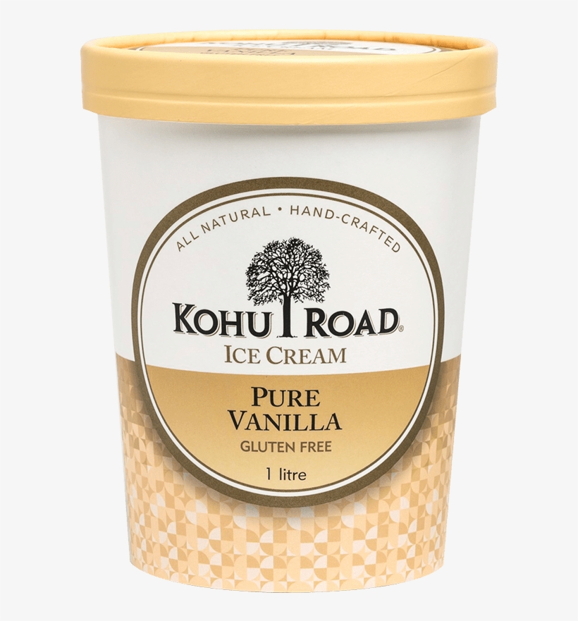 Kohu Road Pure Vanilla Ice Cream Gluten Free 1 Litre, transparent png download