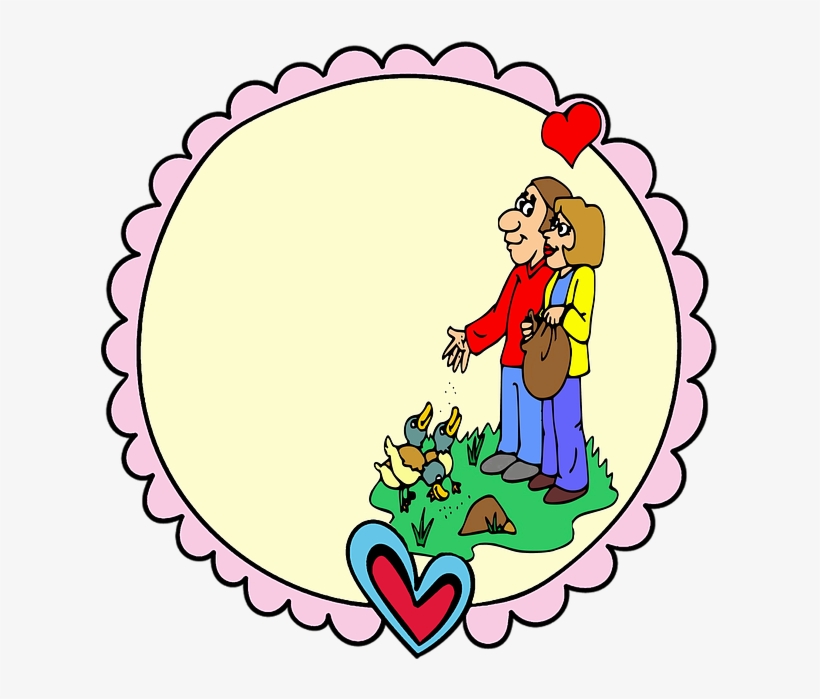 Label, Frame, Edge, Casal, People, Man, Woman, Heart, transparent png download