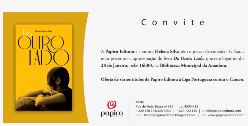 [papiro Editora] Convite Para Apresentação Da Obra, transparent png download