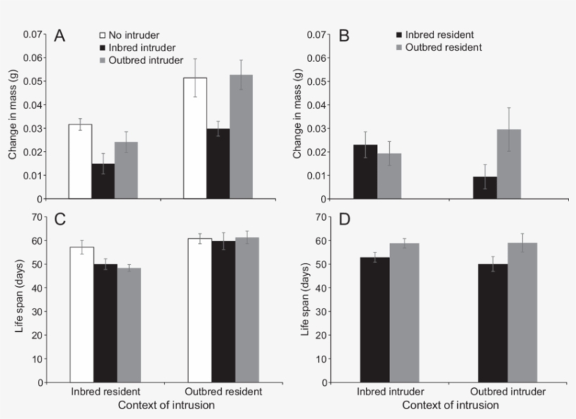 A, Change In Mass For Residents When Facing No Intruder, transparent png download