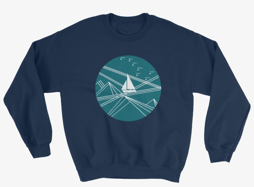 Blue Stormy Big Dipper Unisex Crewneck Sweatshirt,, transparent png download