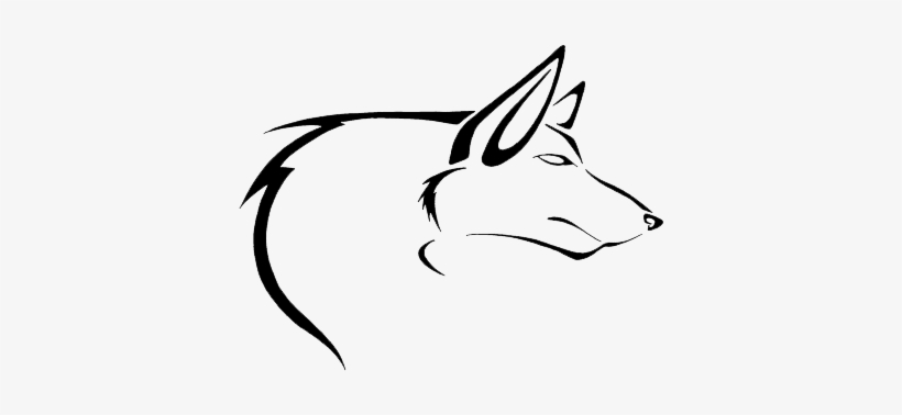 Wolf Tattoos Png Clipart - Simple Tatoos On Paper, transparent png download