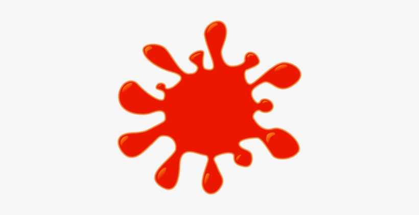 Blob Splash Blood Halloween Horror Mess Sp - Splash Clip Art, transparent png download