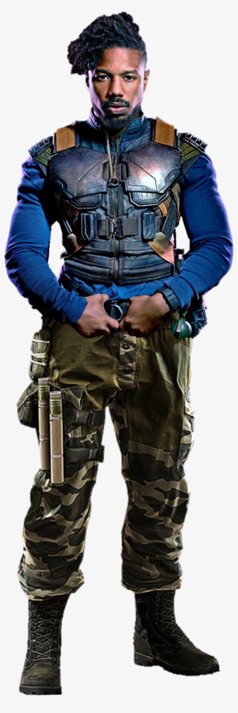 Erik Killmonger Black Panther Movie Png - Black Panther Erik Killmonger, transparent png download