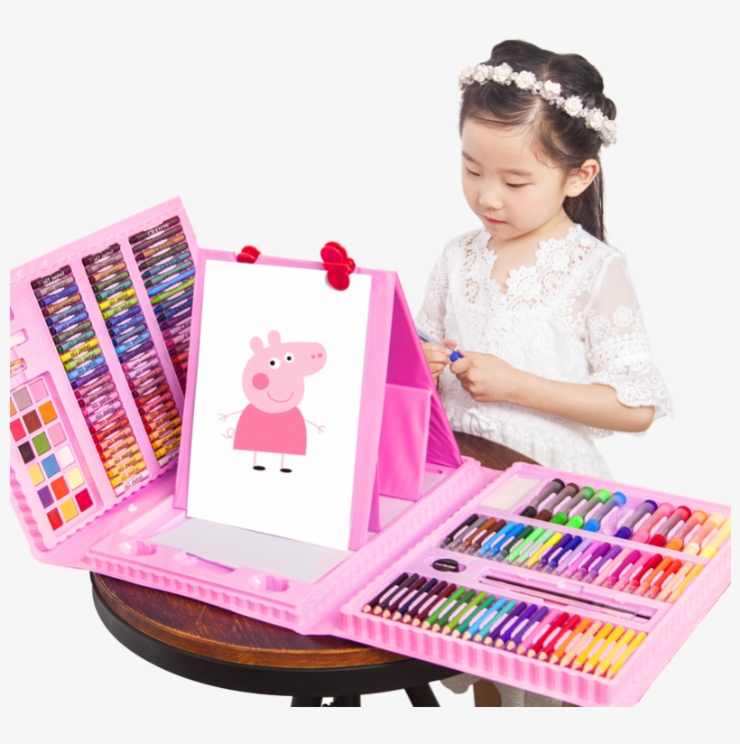 煦贝乐 Brush Set Crayon Watercolor Pen Gift Box Children's - Painting, transparent png download