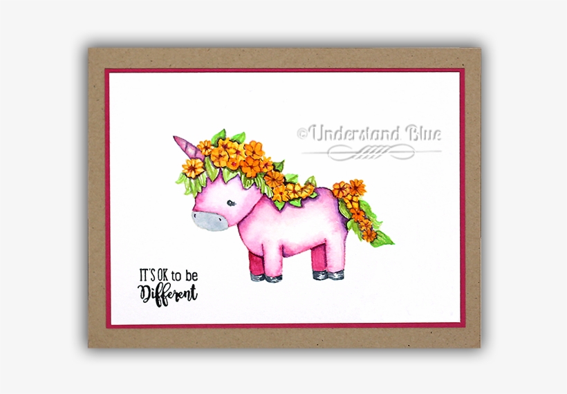 No Line Watercolor Unicorn By Understand Blue - Picture Frame, transparent png download