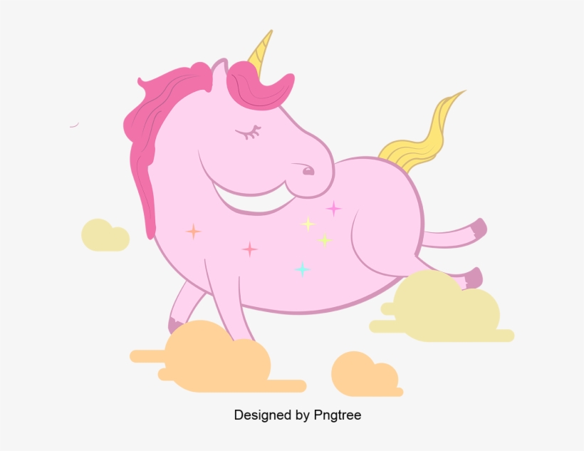 Cartoon Unicorn Paintings, Unicorn, Little, Pony Png - Unicorn, transparent png download