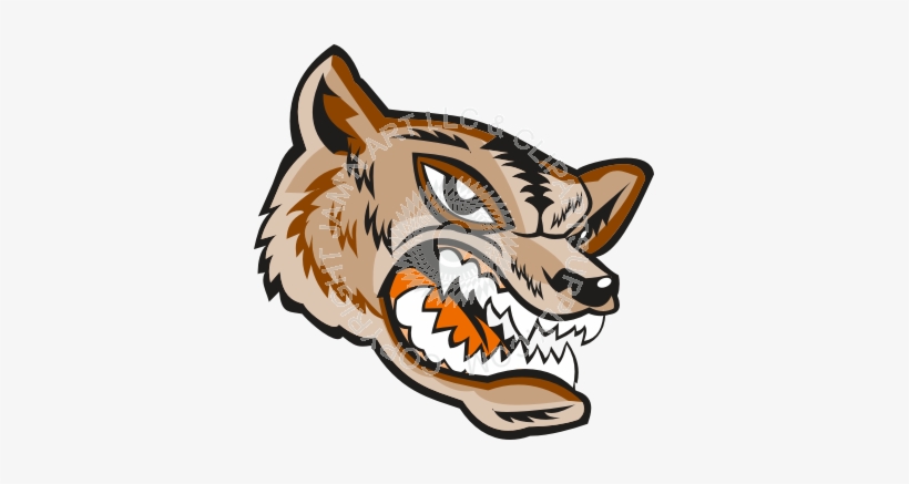 Png Black And White Library Mean Head - Cartoon Transparent Wolverines Animal, transparent png download