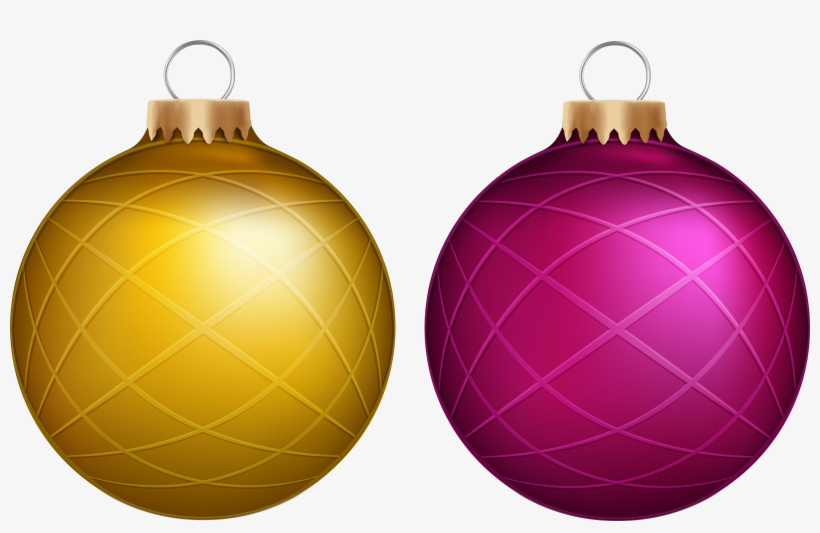 Transparent Library Yellow And Pink Balls Png Clip - Christmas Day, transparent png download