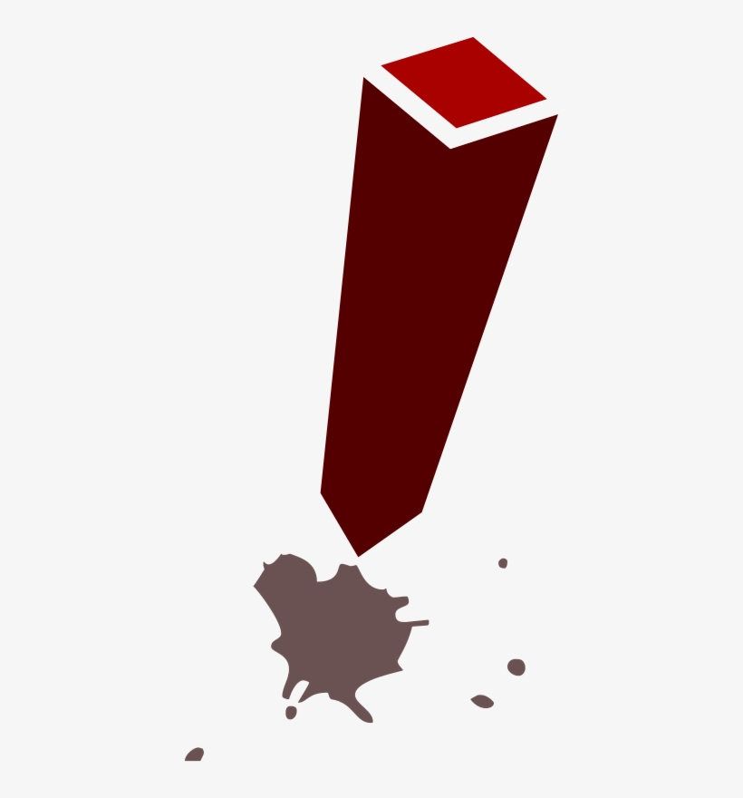 Exclamation Ink - Ikon Tanda Seru Png, transparent png download