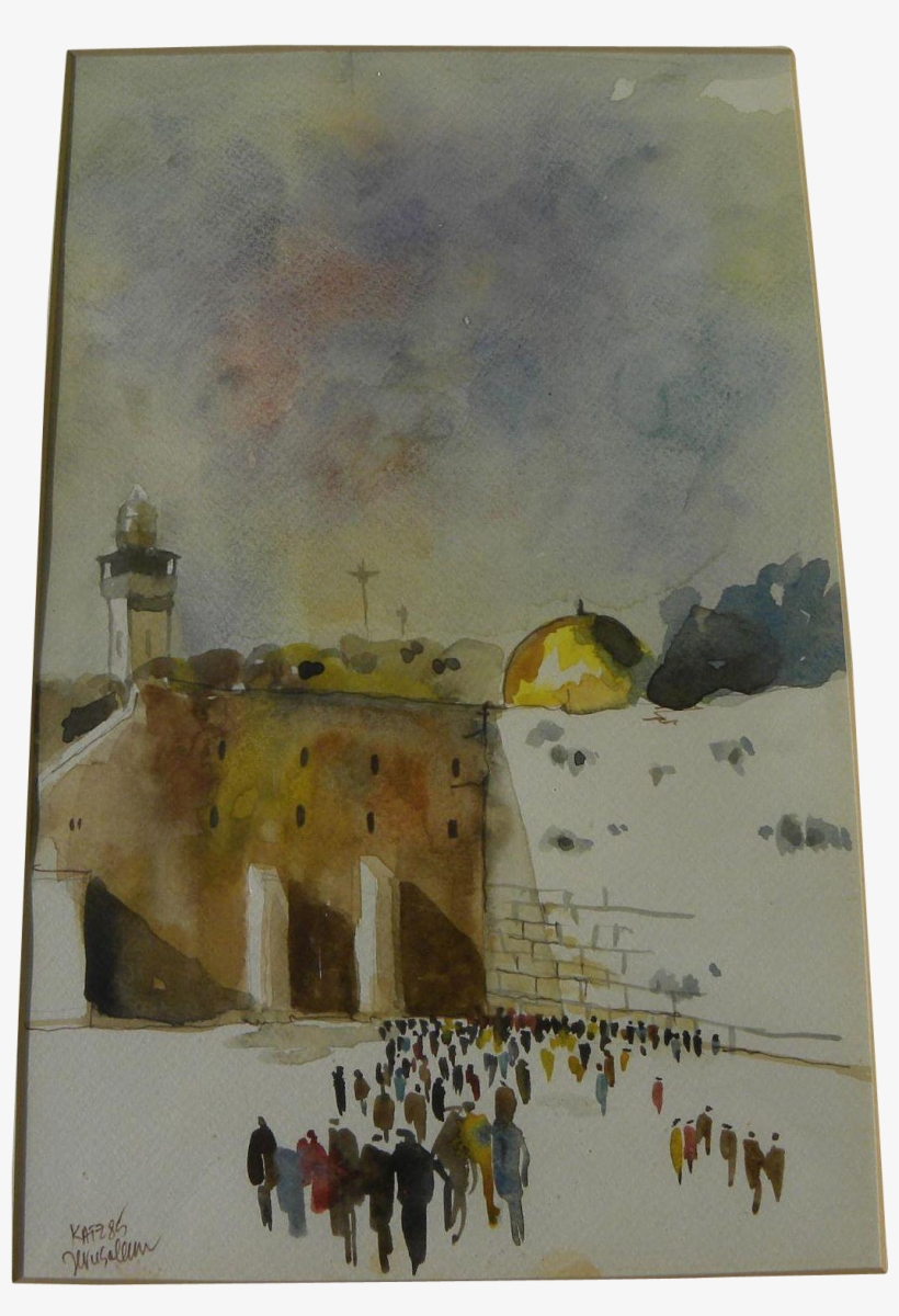 Jerusalem Drawing Watercolor Picture Transparent Library - Jerusalem, transparent png download