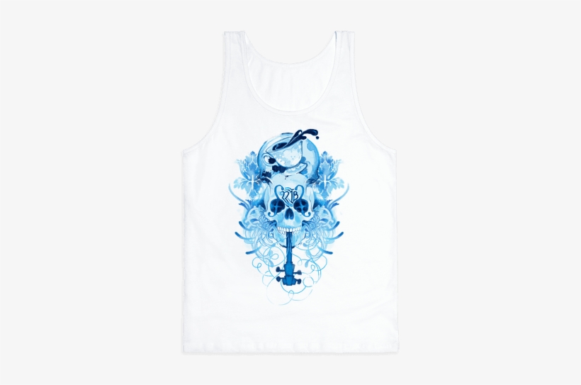 221b Watercolor Sherlock Skull Tank Top - Sherlock Tattoos Bbc, transparent png download