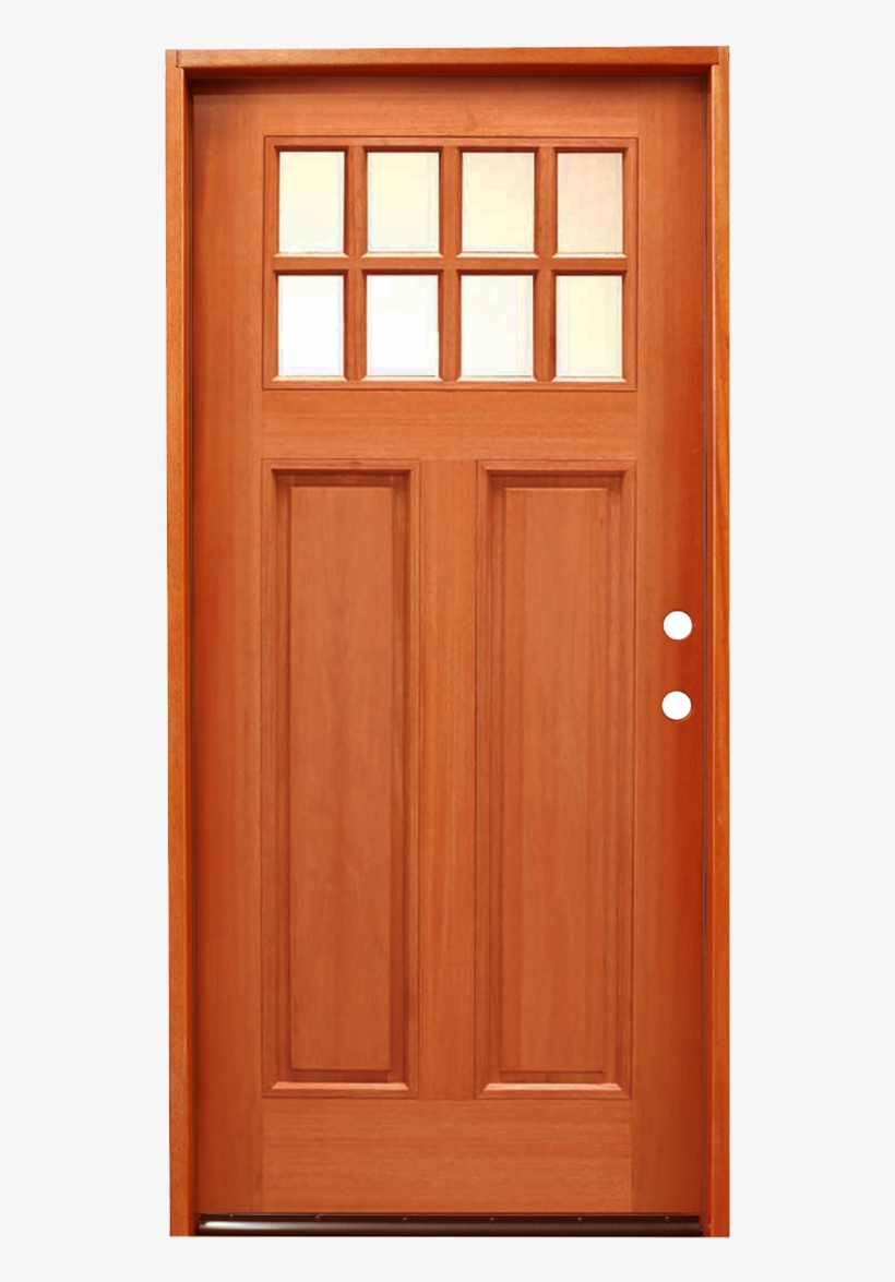 Traditional Crafstman Entry Mahogany Dual 36″x80″ Prehung/prefinished - Door, transparent png download
