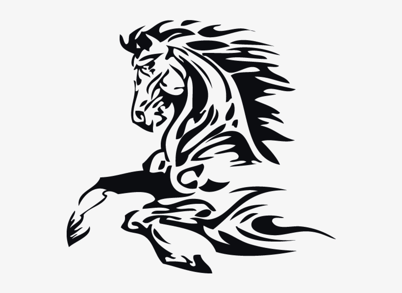 Vinilos Animales Caballo Tribal - Cafepress Horse 5'x7'area Rug, transparent png download