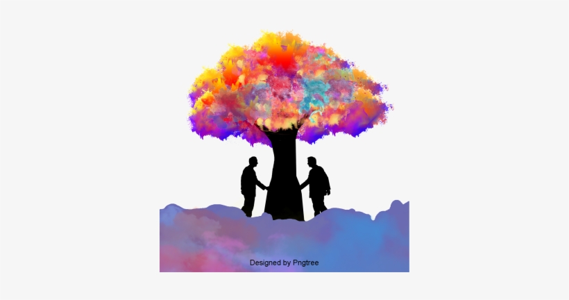 Simple Hand Painted Silhouette Design, Simple, Hand - Portable Network Graphics, transparent png download