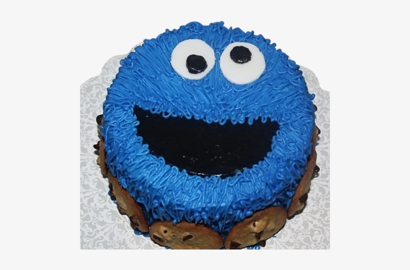 Cookie Monster Cake - Birthday Cake, transparent png download