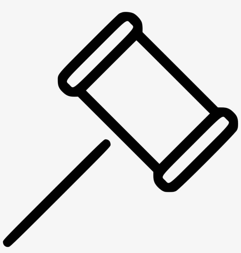 Gavel Hammer Law Judge Court Comments - Judge Hammer White Png, transparent png download