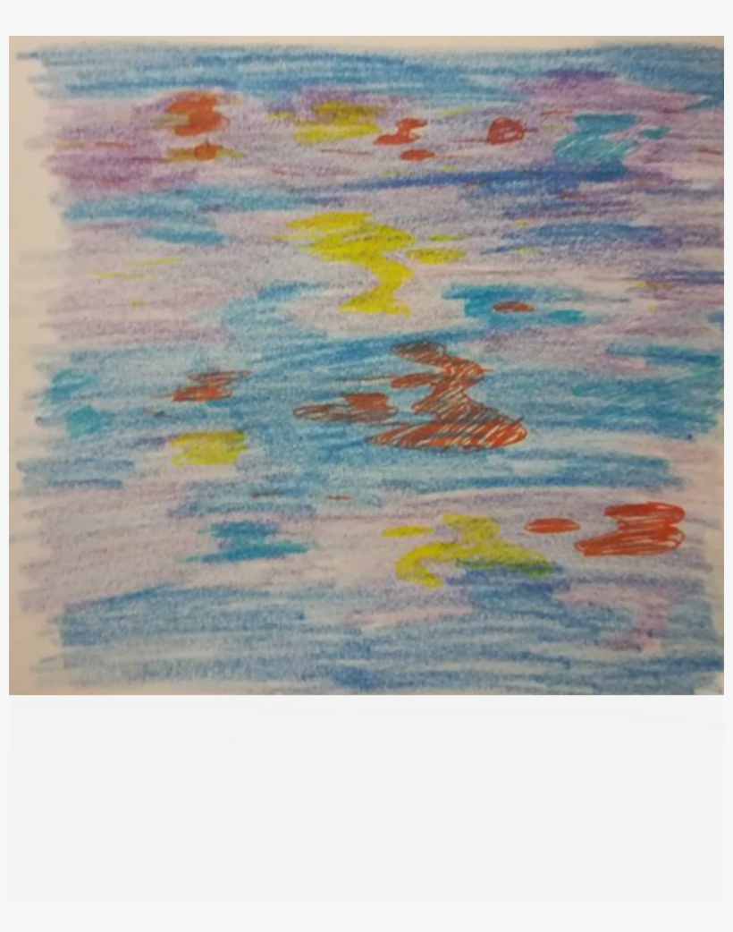 A Colouring Of Water With Street Lights Reflecting - Painting, transparent png download