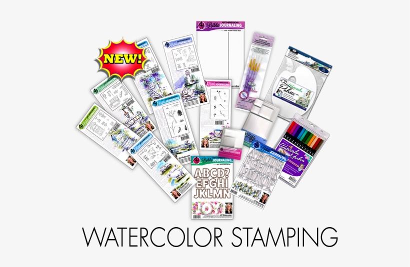 Ij Watercolor Stamping New - Watercolor Painting, transparent png download