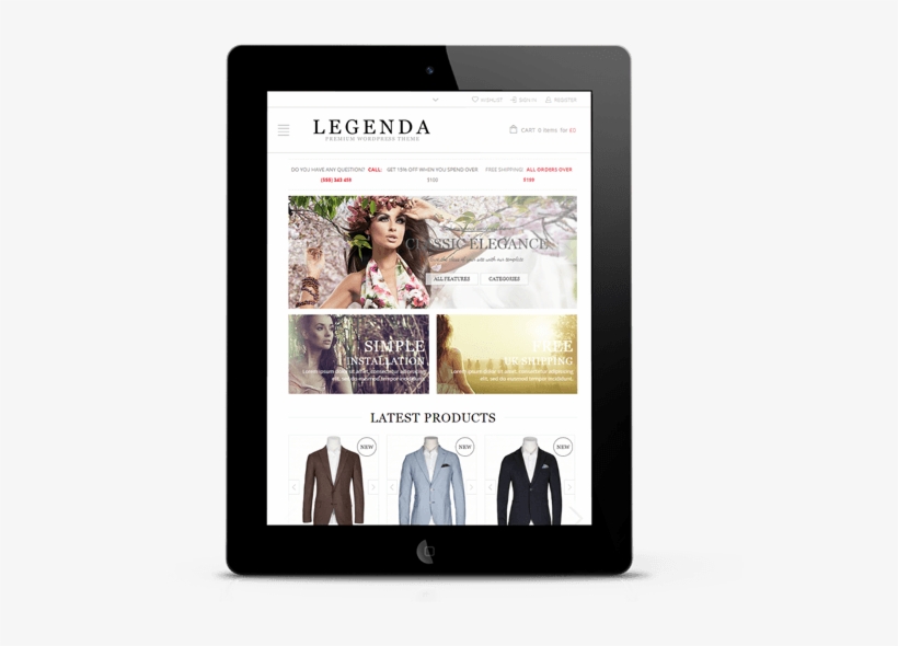 Tablet - Woocommerce, transparent png download