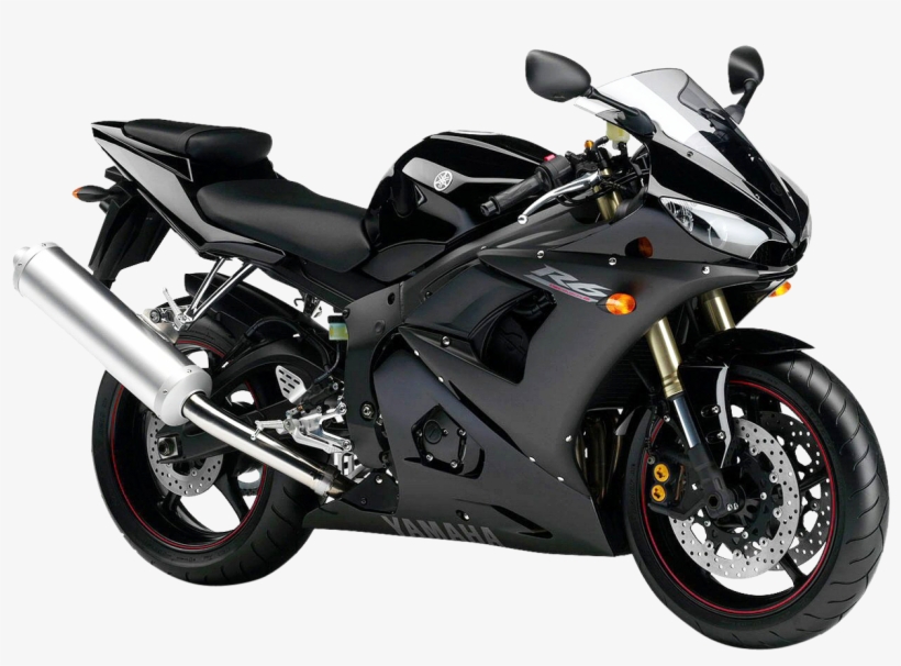 Black Yamaha Yzf R6 Sport Motorcycle Bike Png Image - Yamaha R6 2003 Black, transparent png download