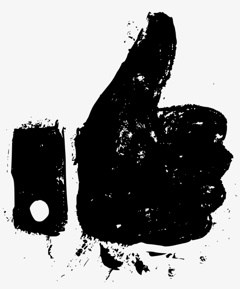 Png File Size - Thumbs Up Chalk Drawing Png, transparent png download