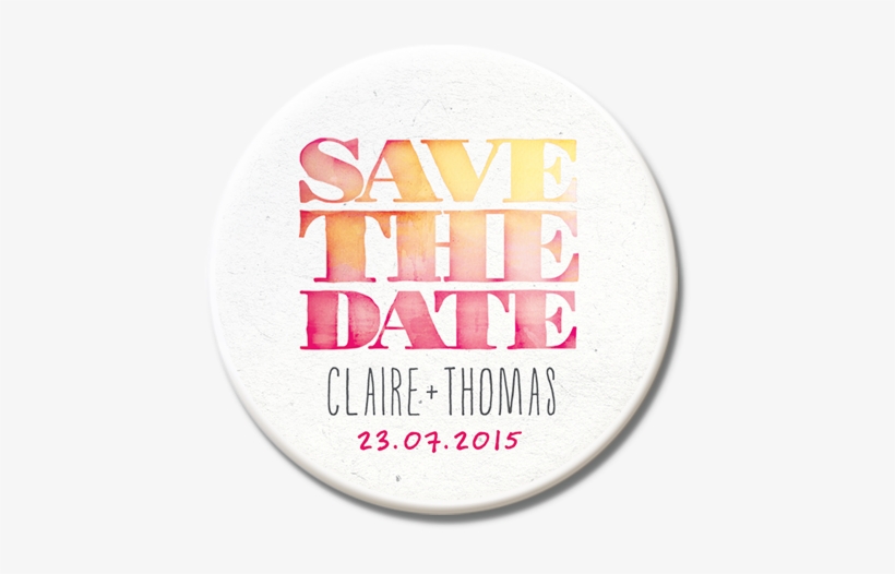 Save The Date - Label, transparent png download