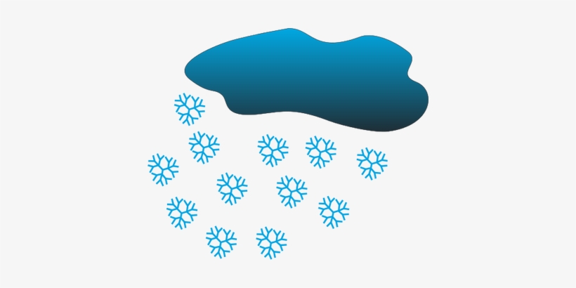Ian Symbol Weather Snow - Snow Falling From A Cloud, transparent png download